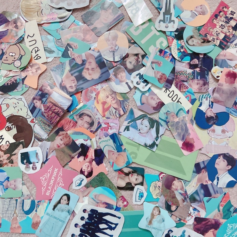 Set 30 hình dán Sticker ngẫu nhiên của BTS và BlackPink jimin v jungkook lisa jisoo jennie rosé BP blink army bts