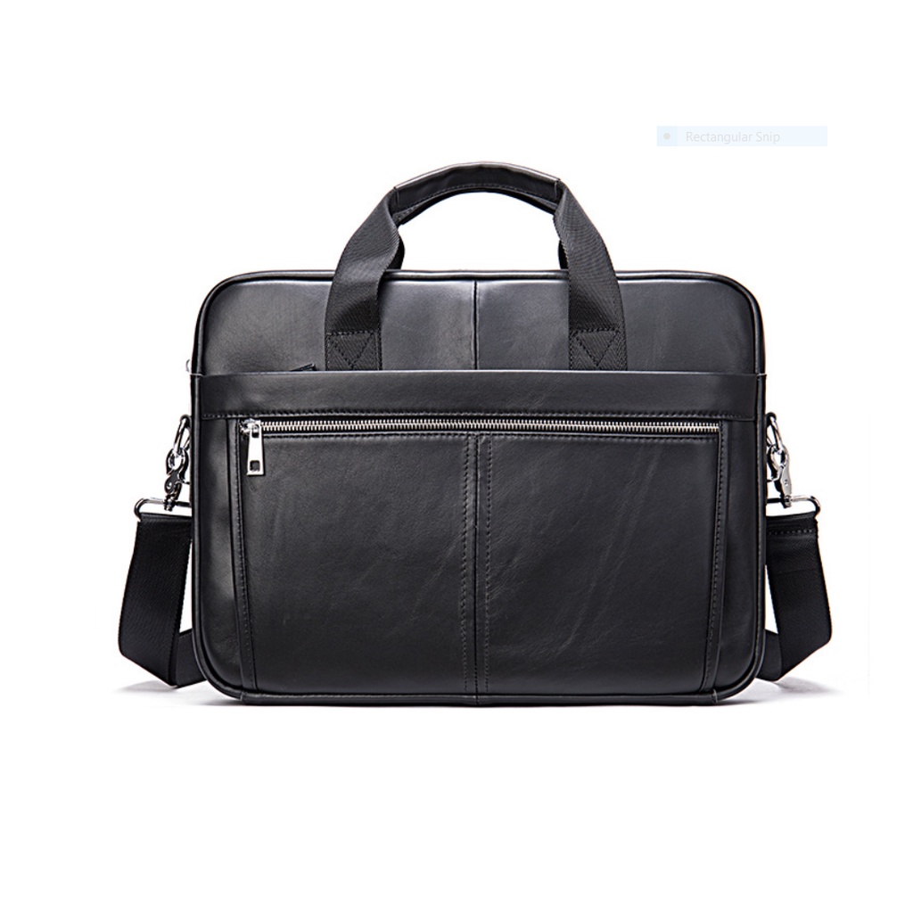 Túi xách nam 100% da bò thật cao cấp phong cách mới 15,6&quot;