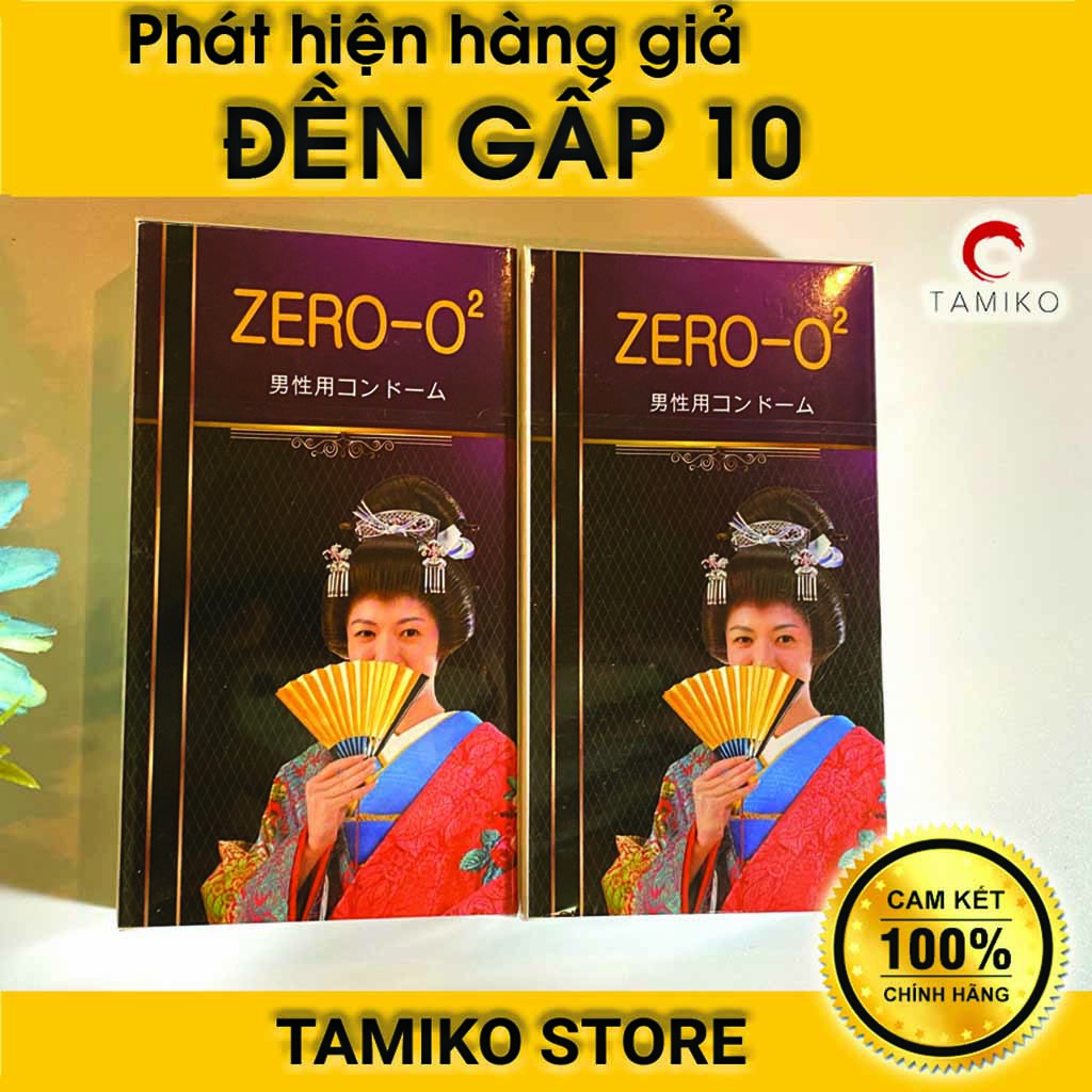 [ COMBO 2 HỘP ] 24 Bao Cao Su ZERO O2 - SIÊU SIÊU MỎNG 0.02mm - Chính Hãng Nhập Khẩu Nhật Bản