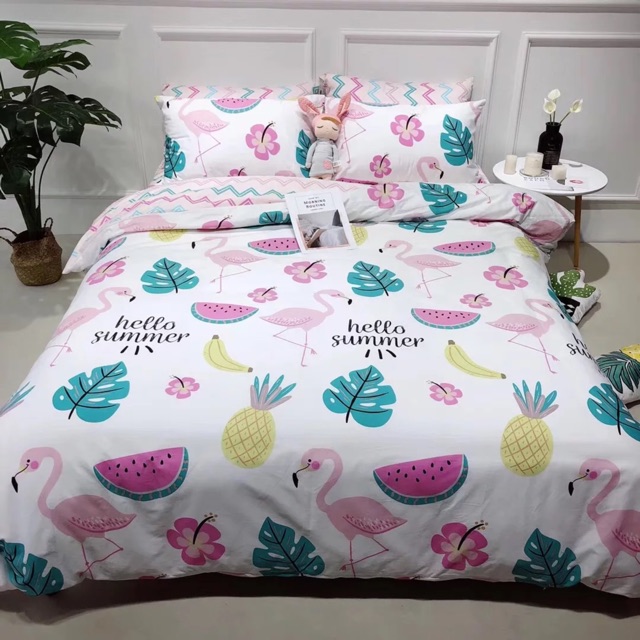 FREESHIP 99K TOÀN QUỐC_MẪU BÁN CHẠY NHẤT- SET CHĂN GA GỐI COTTON POLY. Bo chun mọi kích thước