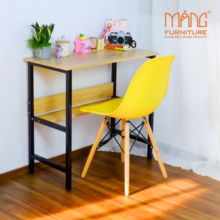 Bàn làm việc kệ lửng 100cm BLV02