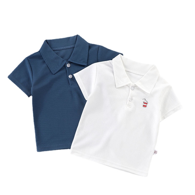 Áo thun polo SOFFNY tay ngắn cotton thời trang mùa hè năng động dành cho bé trai