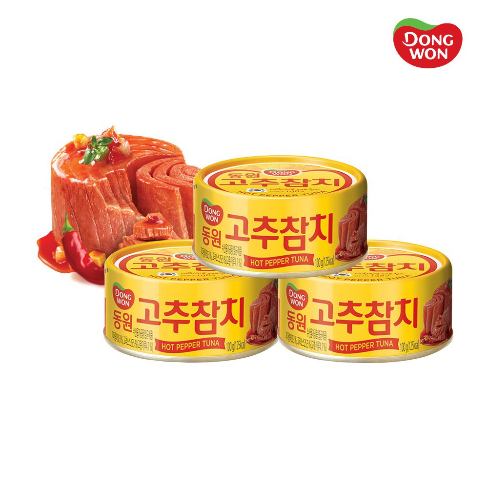 Cá Ngừ Dongwon Vị Ớt Cay Và Cay Gấp Đôi Hộp 100G
