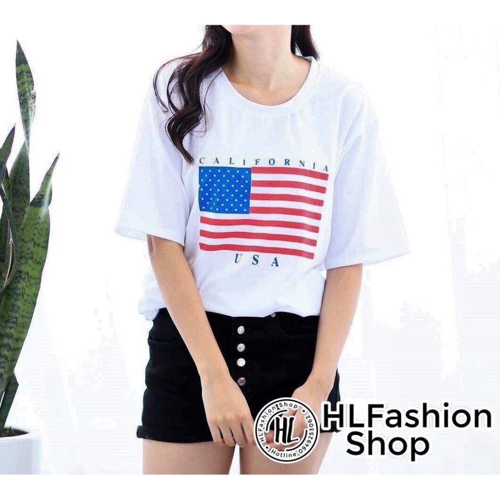 Áo thun tay lỡ california siêu xinh, áo phông rộng size VHLFashion