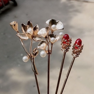 Set trâm cài tóc 4 trâm trang sức đúc