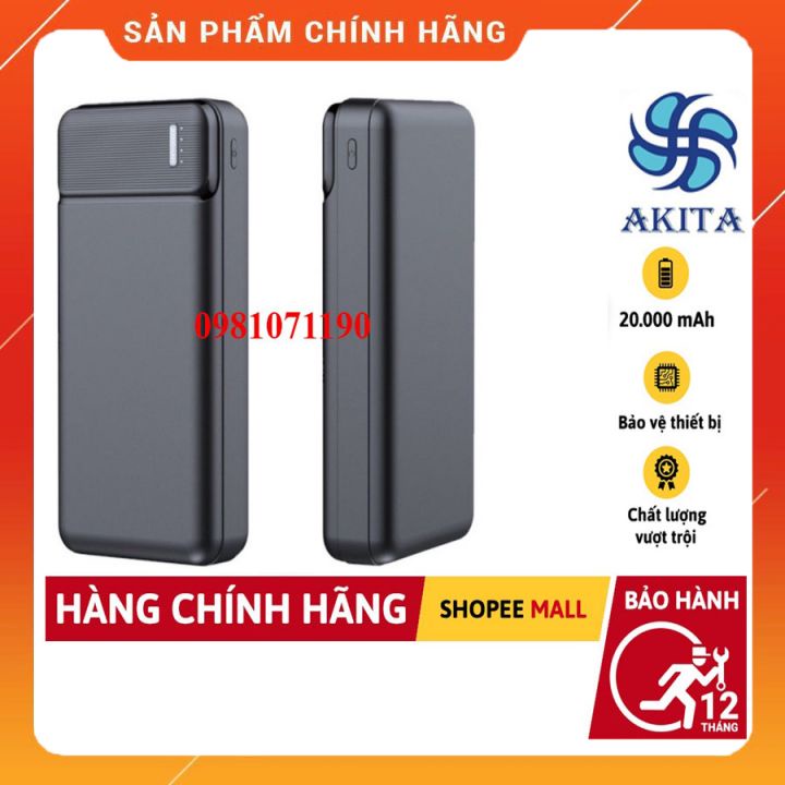 [ Hàng Chính Hãng ] Sạc Dự Phòng 20000mah Bảo Hành 12 Tháng, Pin Sạc Dự Phòng 20000 mah, Sạc Dự Phòn