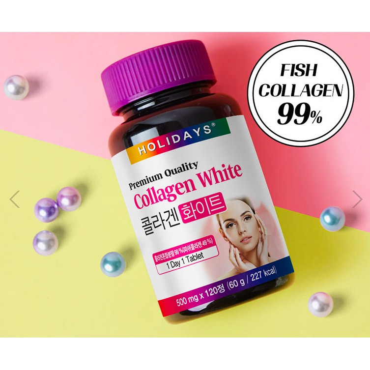 Viên uống bổ sung collagen HOLIDAYS PREMIUM QUALITY COLLAGEN 120V