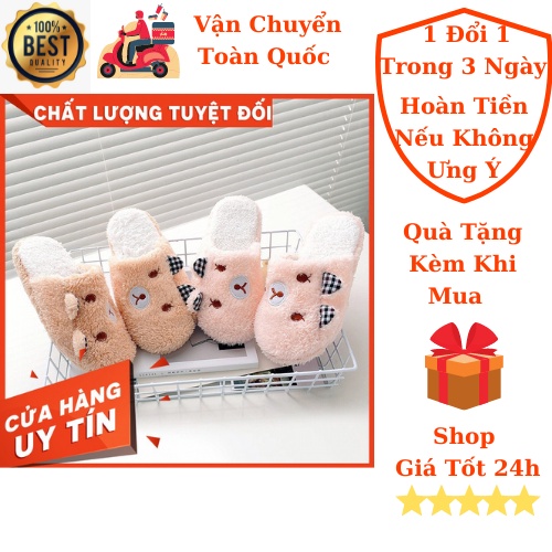 Dép Bông Đi Trong Nhà Hình Thú Dễ Thương