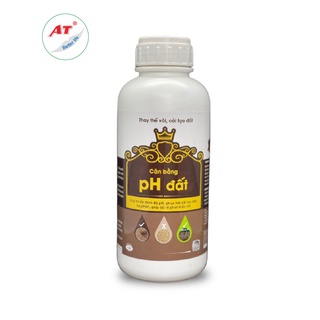 Chế phẩm sinh học thay vôi nâng pH đất, cải tạo đất, phục hồi rễ, hạ phèn trong đất - AT Cân bằng pH chai 500ml