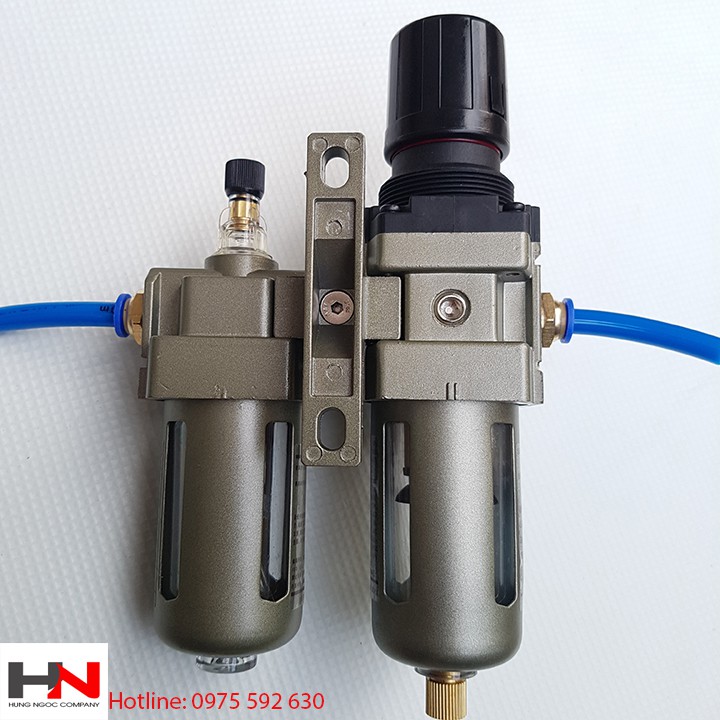 SALE Bộ lọc khí nén Cim 2 cấp Cim CAL3000-03 kèm nối nhanh