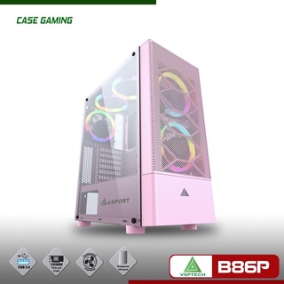 VỎ CASE MÁY TÍNH VSP B86 FULL ATX ( PINK ) NO FAN - NEW CHÍNH HÃNG