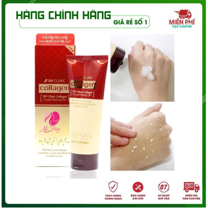 [Hàng Nhập Khẩu] Tẩy da chết - Tẩy tế bào da chết chiết xuất từ Collagen Crystal Peeling Gel Hàn Quốc 180ml