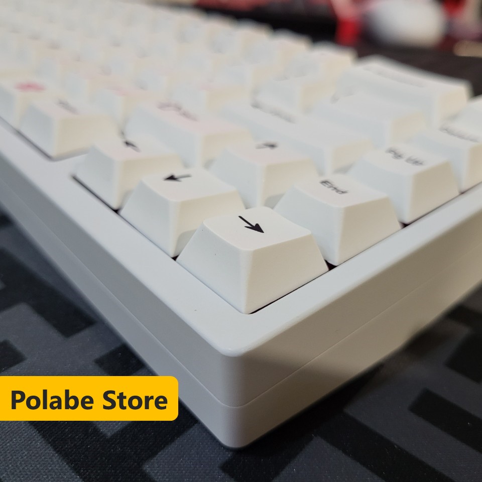 Keycap bàn phím cơ Cherry Blossom, keycap PBT dyesub sắc nét, keycap cherry thick PBT cân nhiều layout - Polabe Store