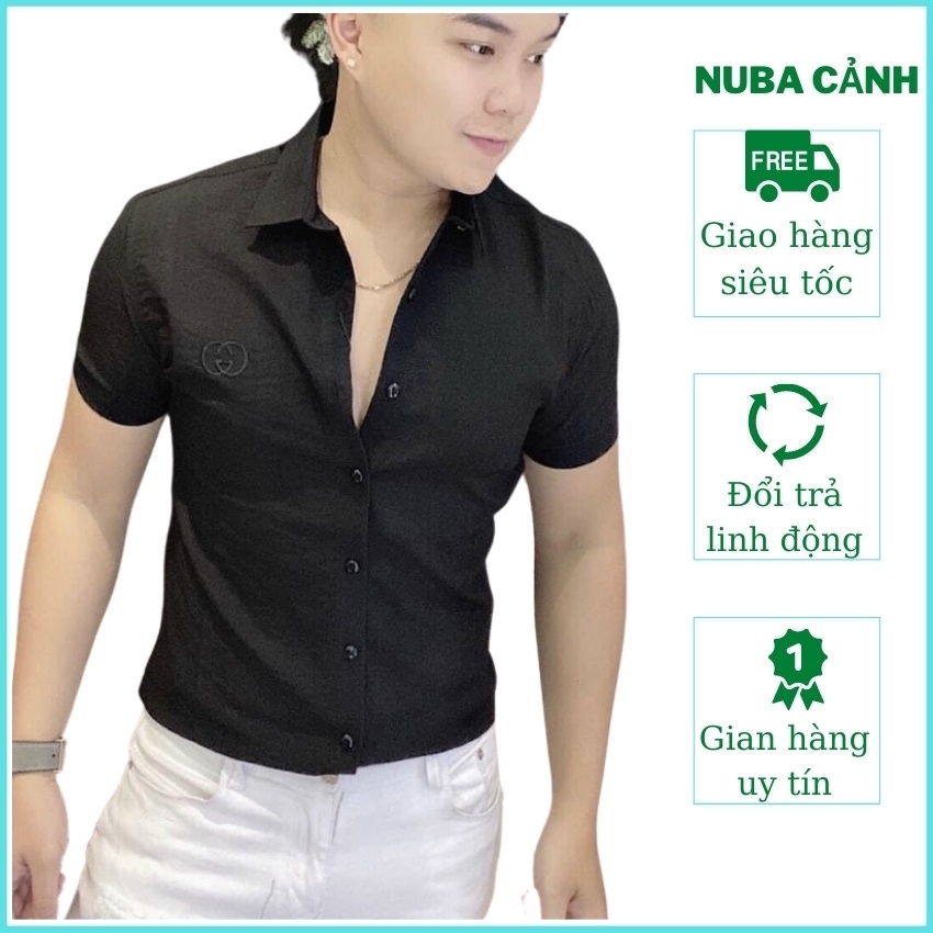 Áo sơ mi nam ngắn tay,chất vải đũi cao cấp đẹp giá rẻ AT 14