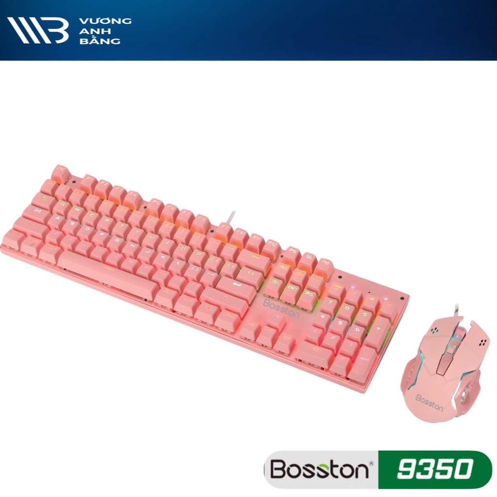 Combo bàn phím Keyboard + Chuột Mouse BOSSTON EK9350 - Hàng Chính Hãng