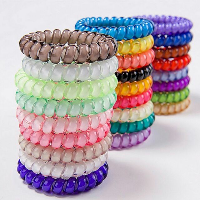 SET 5 Dây Buộc Tóc Nhựa Dạng Lò Xo Siêu Bền
