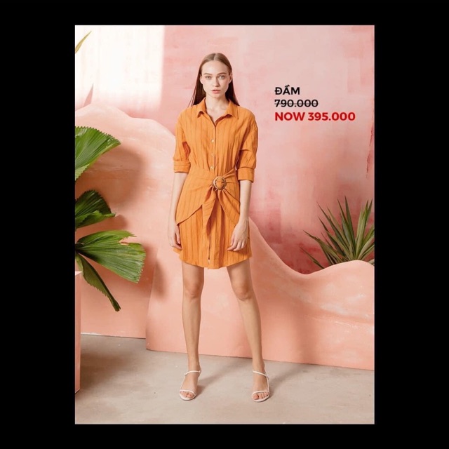 THANH LÝ ĐẦM SƠMI CAM COCOSIN