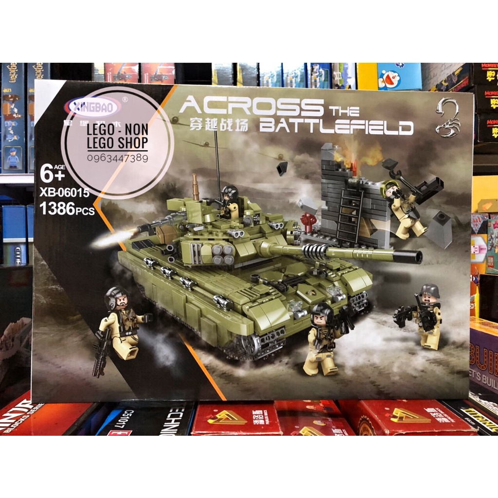 Lego – Xingbao 06015 ( Xếp Hình Xe Tăng Chiến Đấu Tiger 1386 Mảnh )