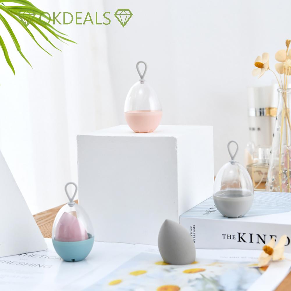 Hộp Đựng Mút Trang Điểm Hình Quả Trứng Giá Đỡ