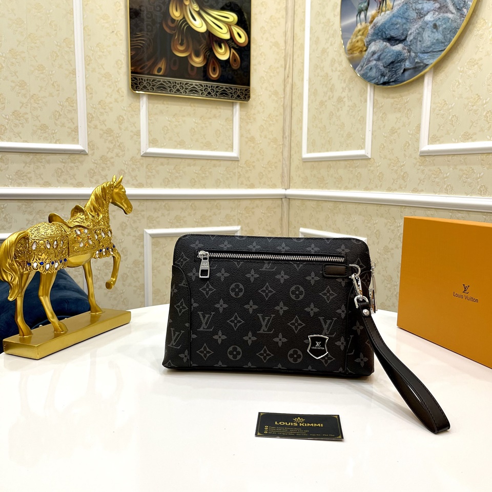 Clutch - Ví cầm tay nam nữ khóa số cao cấp Da bò 100% CL312