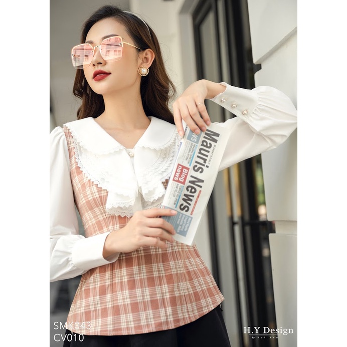 Áo kiểu tiểu thư, thanh lịch thiết kế H.Y Design - SMK043