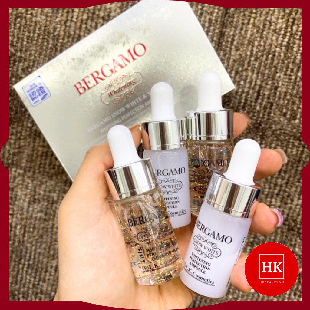 Serum Dưỡng Sáng Da BERGAMO Vita Snow White Whitening Ampoule Set 13ml X 4 Lọ - tinh chất bergamo