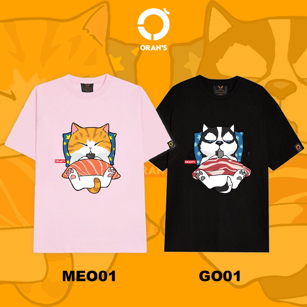 Áo thun Couple Tee phông 2 màu BABYPINK và BABYBLUE nam nữ tay lỡ Oversize chất COTTON 4C, FULLBOX ORANS - ORAN'S TEE | BigBuy360 - bigbuy360.vn