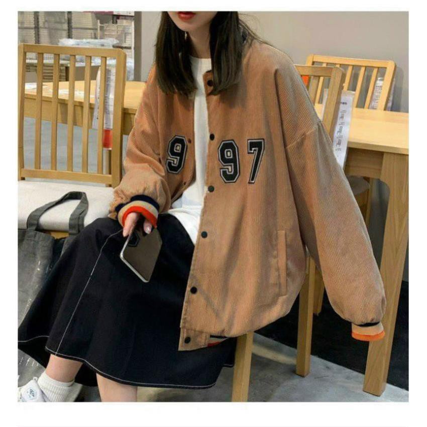 [DEAL] Áo Khoác Kaki Nam Nữ Unisex - Áo Jacket Bombers 1997 Vải Nhung Siêu Hot (KK026)