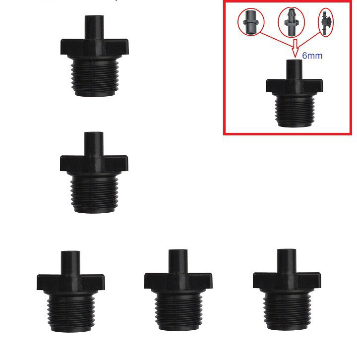 Chân ren 21 nối ống 6mm