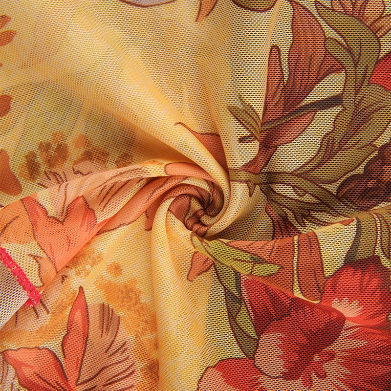 Brroa Áo Ống Không Tay Dạng Lưới Viền Vải Lưới Họa Tiết Hoa Cổ Điển Quyến Rũ Mùa Hè Cho Nữ