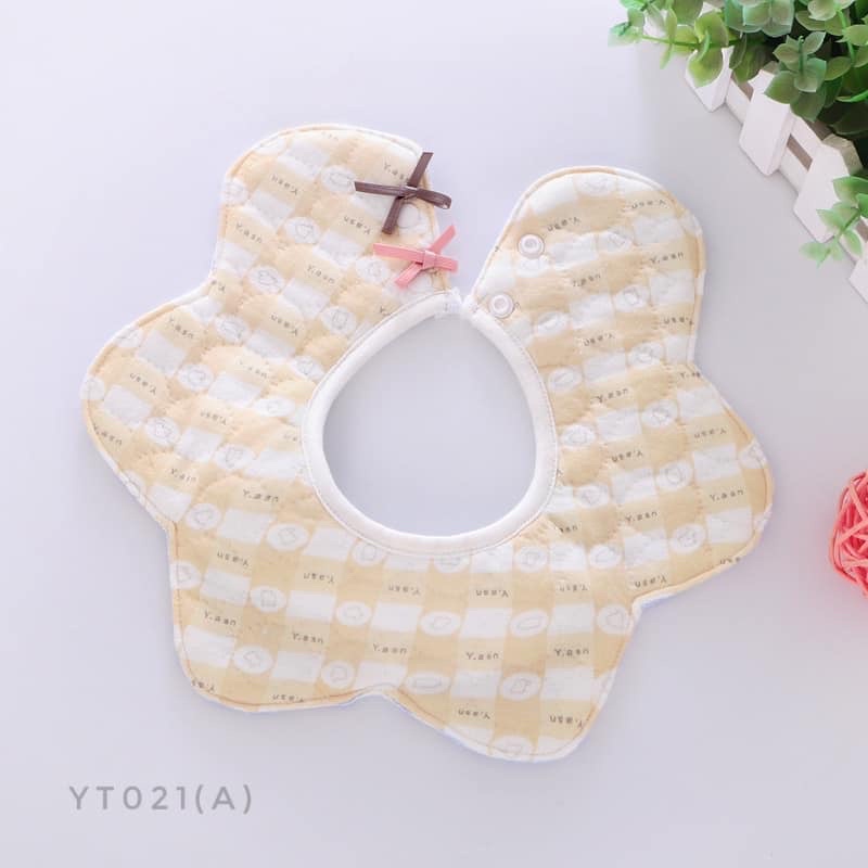 Yếm tròn 360 độ đính nơ YT021