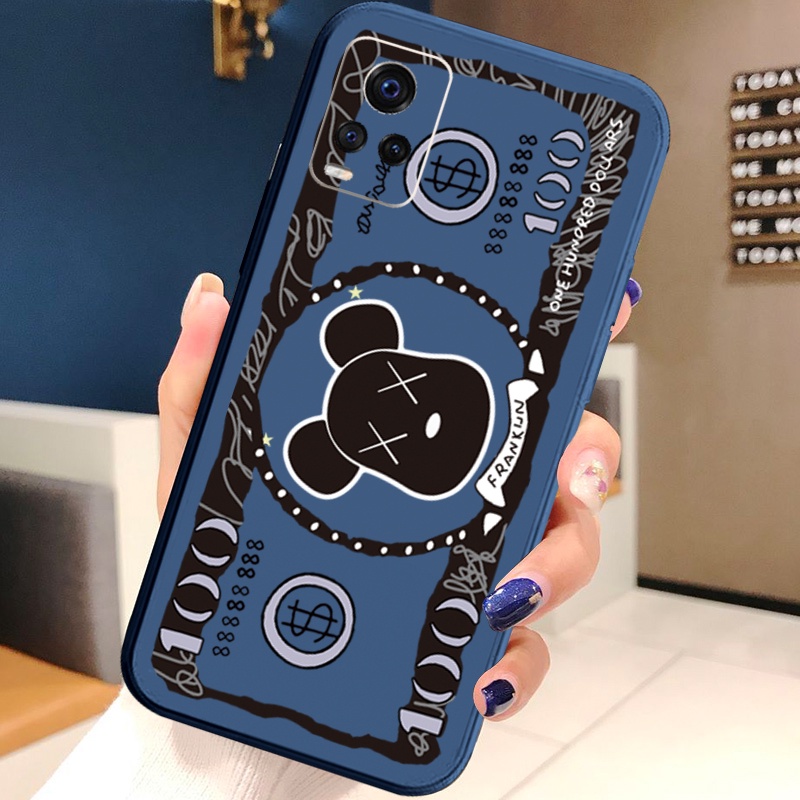 Ốp Điện Thoại Góc Vuông In Hình Tiền Đô Cho VIVO T1X Y02S Y21 Y15A Y15S Y33S Y21T Y11S Y12S Y21A Y1S Y91C Y01