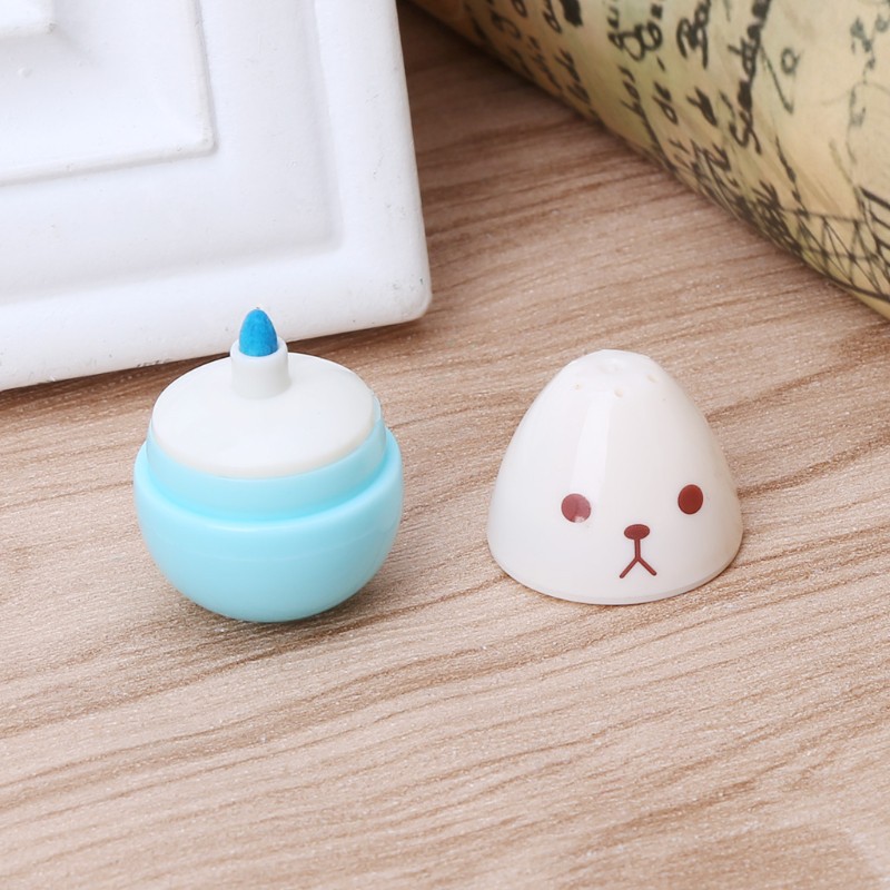 Set 6 bút highlight mini hình viên thuốc / hình trứng / hình lá