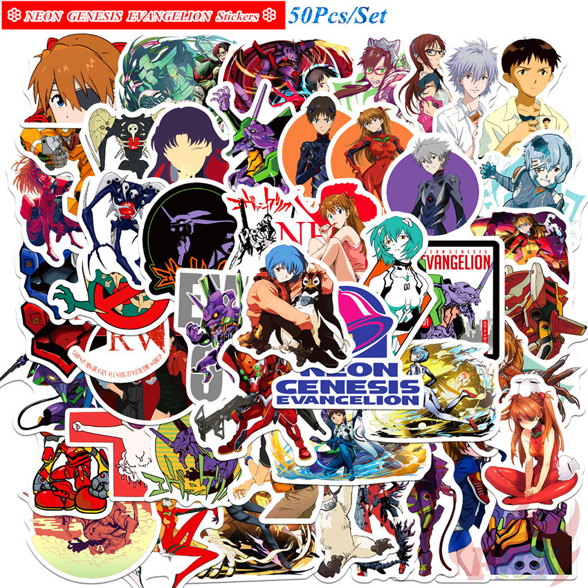 ❉ NEON GENESIS EVANGELION - Series 03 Anime EVA Ayanami Rei Stickers ❉ 50Pcs/Set Waterproof DIY Fashion Decals Doodle Stickers