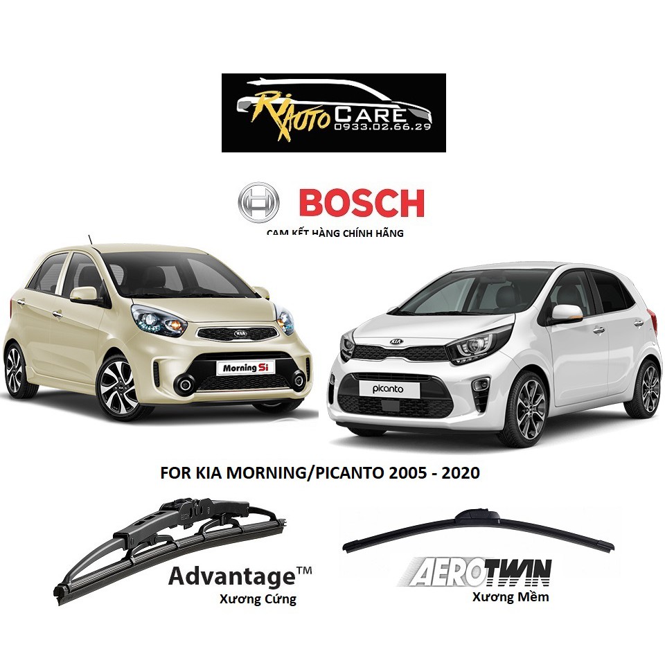 Bộ 2 Cái  Wipers Bosch For  16"-22" - Riautocare