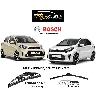 Bộ 2 Cái [Gạt Mưa] Wipers Bosch For [Kia Morning/Picanto] 16"-22" - Riautocare