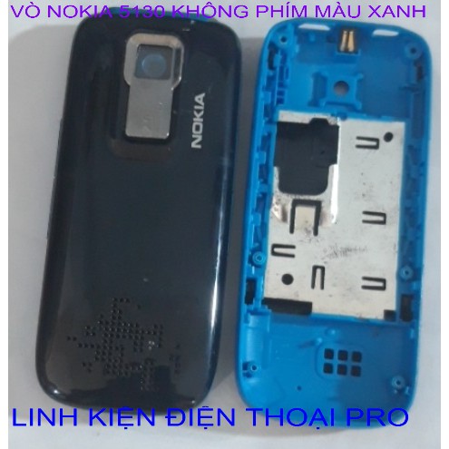 VỎ NOKIA 5130 KHÔNG PHÍM MÀU XANH