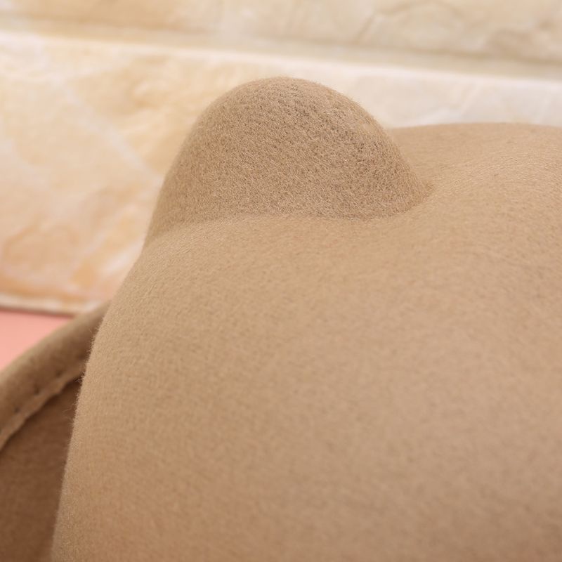 Mũ Len fedora Đính Tai Mèo Thời Trang Cho Mẹ Và Bé