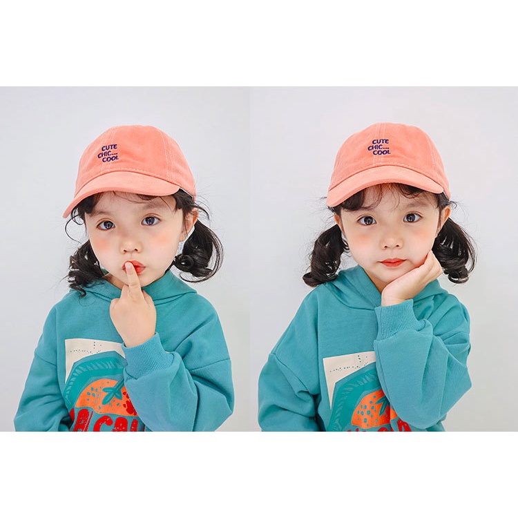 Mũ Lưỡi Trai Bằng Cotton Phong Cách Âu Mỹ Thời Trang Mùa Hè Cho Trẻ Em