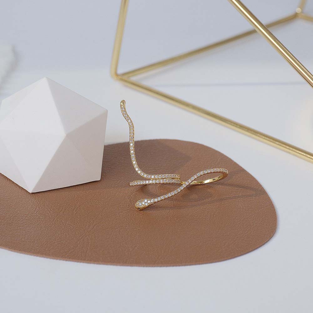 Nhẫn hở hình rắn phong cách retro thời trang dành cho nữ