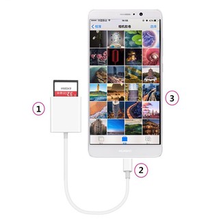 Đọc thẻ nhớ chuyển đổi máy ảnh Type C OTG SD