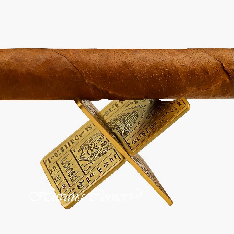 Gác điếu xì gà LUBINSKI tiện ích có thể gập lại bỏ túi kèm bao da