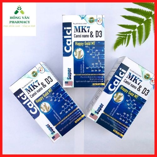 Viên uống NANO CALCI bổ sung canxi, vitamin D3, vitamin K2 giúp chắc khỏe xương, phát triển hệ xương, giảm loãng xương