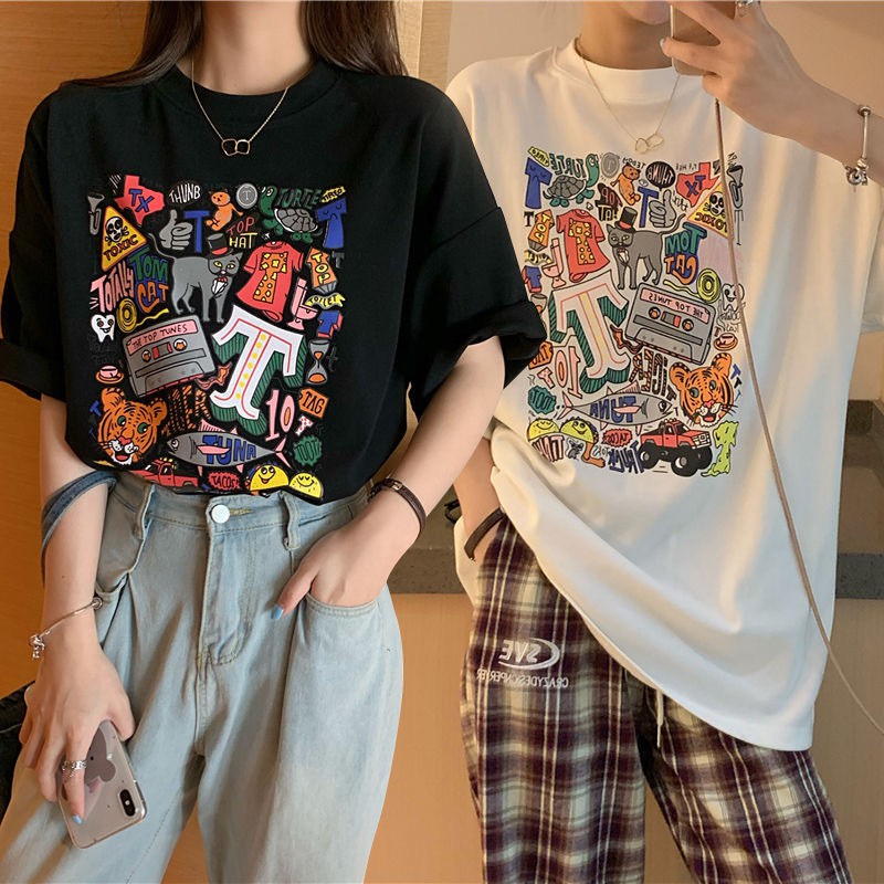 Áo thun unisex - Áo phông tay lỡ, form rộng, dáng unisex, hình in flexible TYPO shop | BigBuy360 - bigbuy360.vn