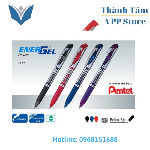 Bút Ký Pentel - Bút Ký Cao Cấp VPP Thành Tâm Mực Nước Gel Ngòi 0.7mm  và 1.0mm  ,Ruột Bút Ký LR 0.7