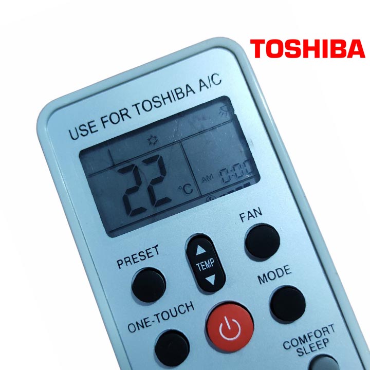 điều khiên điều hoà toshiba remote máy lạnh toshiba một chiều ( tặng cặp pin)