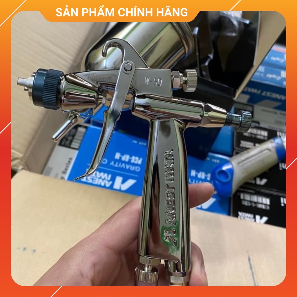 Súng Phun Sơn ❤  ❤ Bép Phun Sơn Kiwami W50 – 136 BGC Thương Hiệu Anest Iwata Lỗ Phun 1.3mm