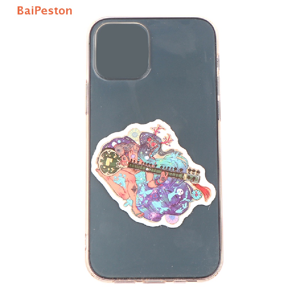 Set 50 Miếng Dán Nghệ Thuật Hippie Cổ Điển Trang Trí Ván Trượt / Laptop / Tủ Lạnh