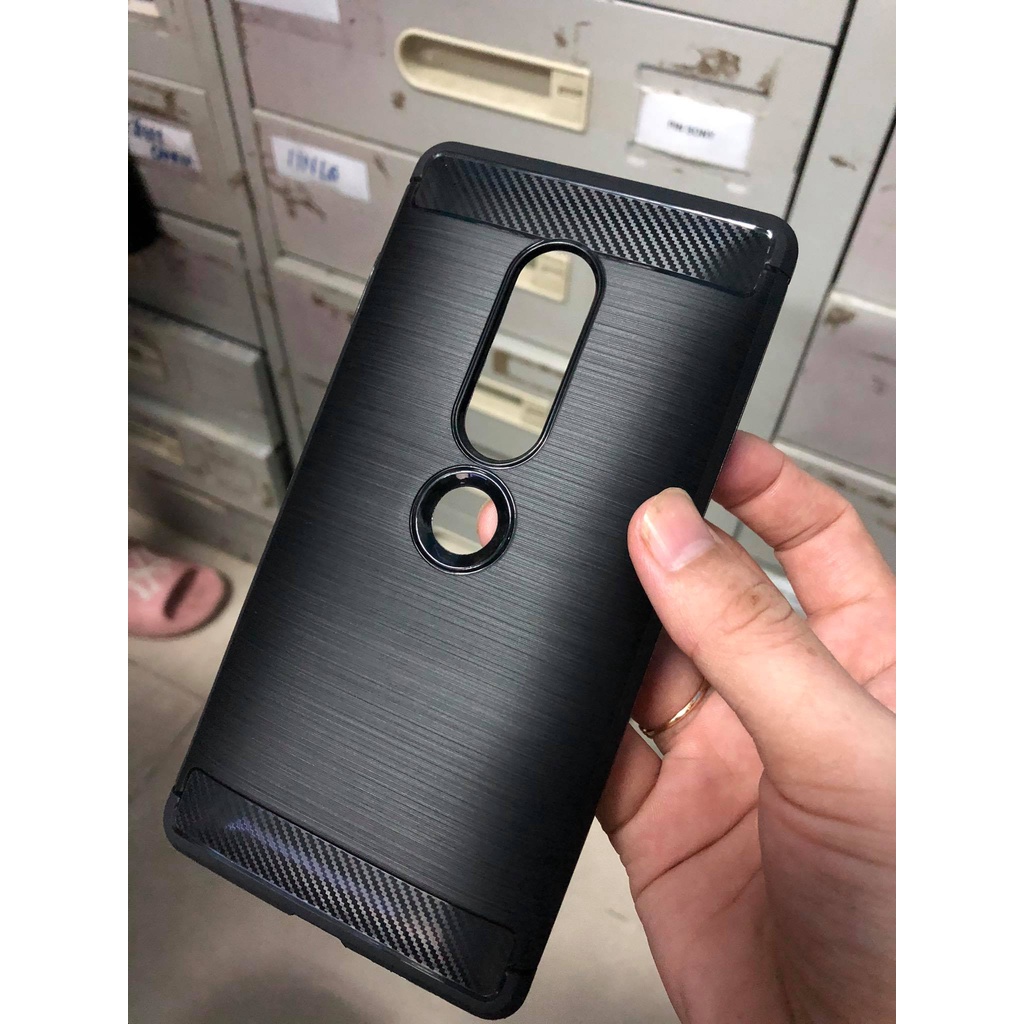 "xả kho"Ốp Lưng Sony Xpreia XZ2 Premium Chống Sốc Dạng Carbon Hiệu Likgus