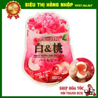 Kẹo trà sữa trân châu vị đào Đài Loan 120g siêu ngon